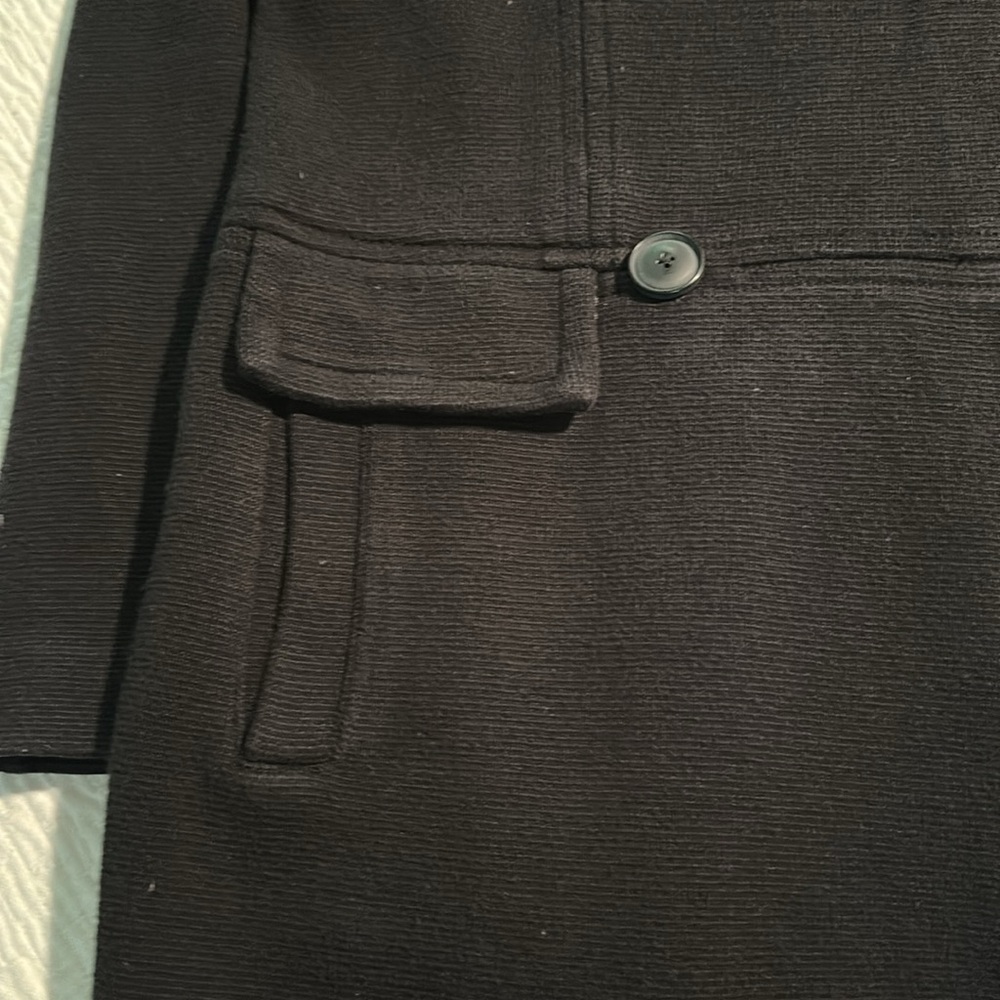 Cabi Women's Black Double-Breasted Sweater Coat - Picture 7 of 7